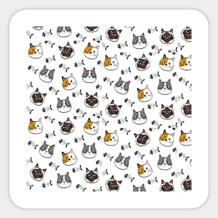 Cat Pattern Sticker